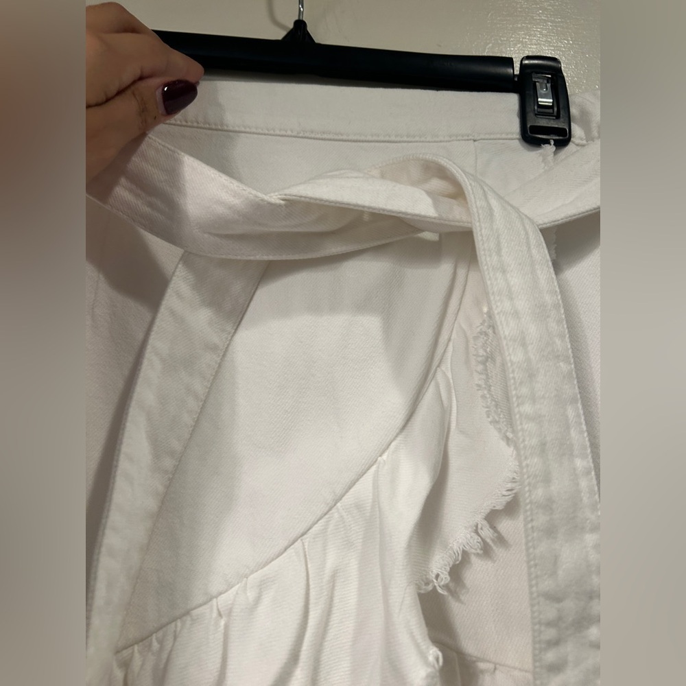Paige White Skirt With Tie, Size Small - Picture 5 of 9